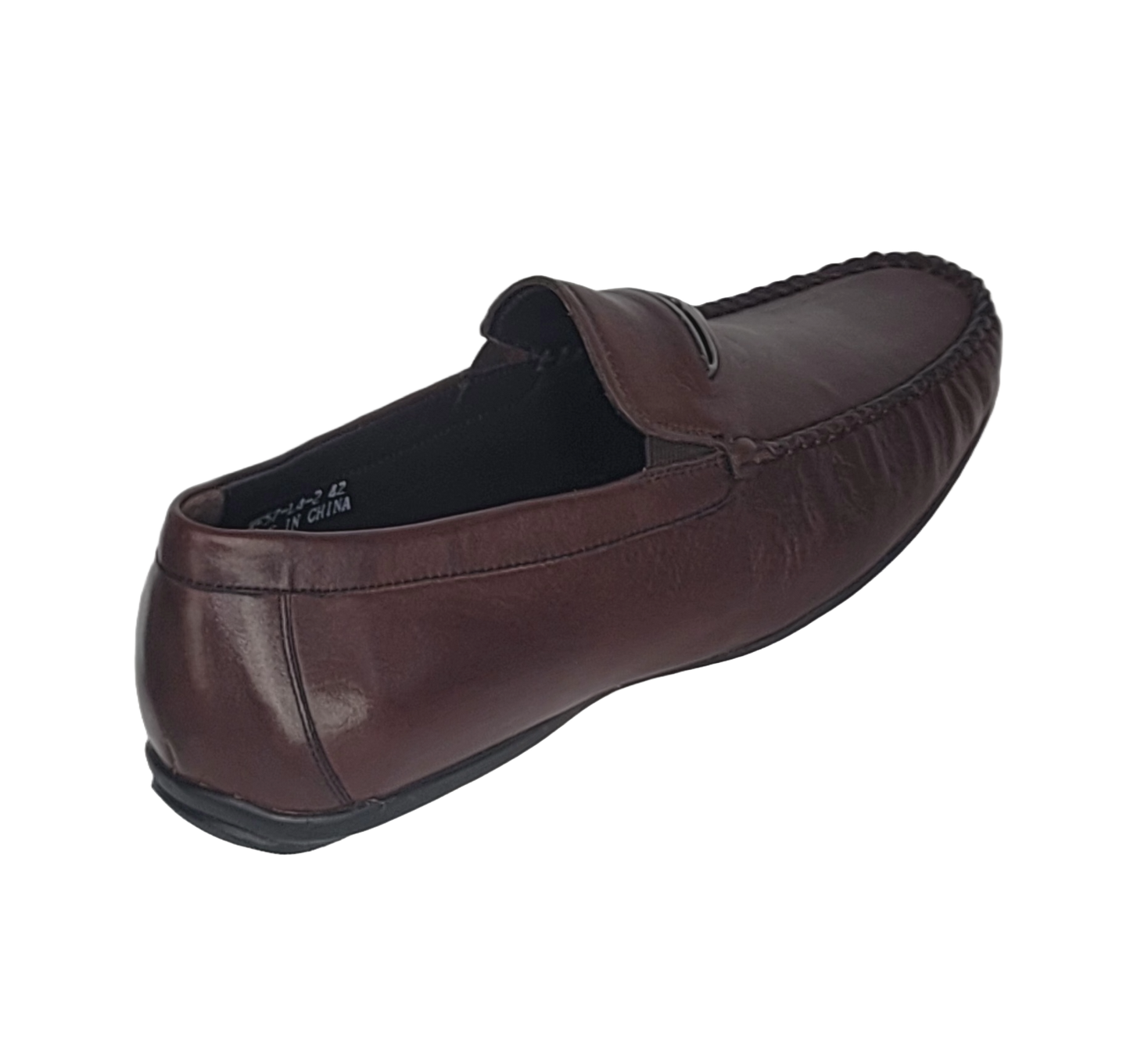 BOND MENSOLA Men's Leather Penny Loafer Driving Moccassin (Brown)