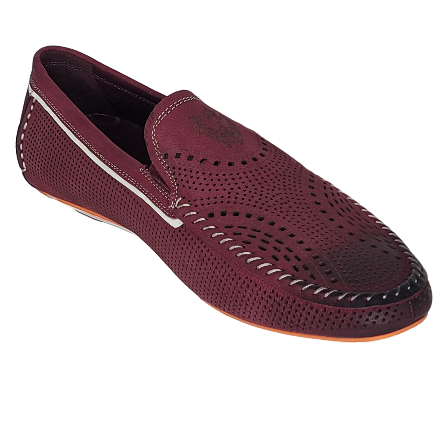 BOND DRIVING MOCCS | Nubuck Leather Driving Loafers – Small-Batch Edition (Wine & Black)