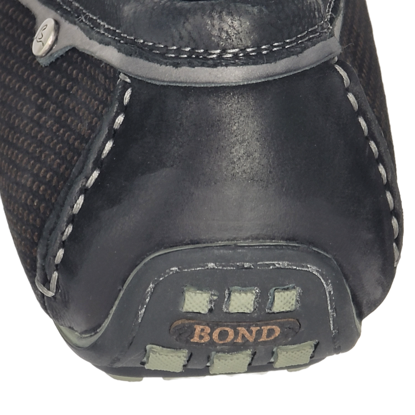 BOND DRIVING MOCC - Double Sueded Nubuck Leather Ombre-Tone Loafer (Black)