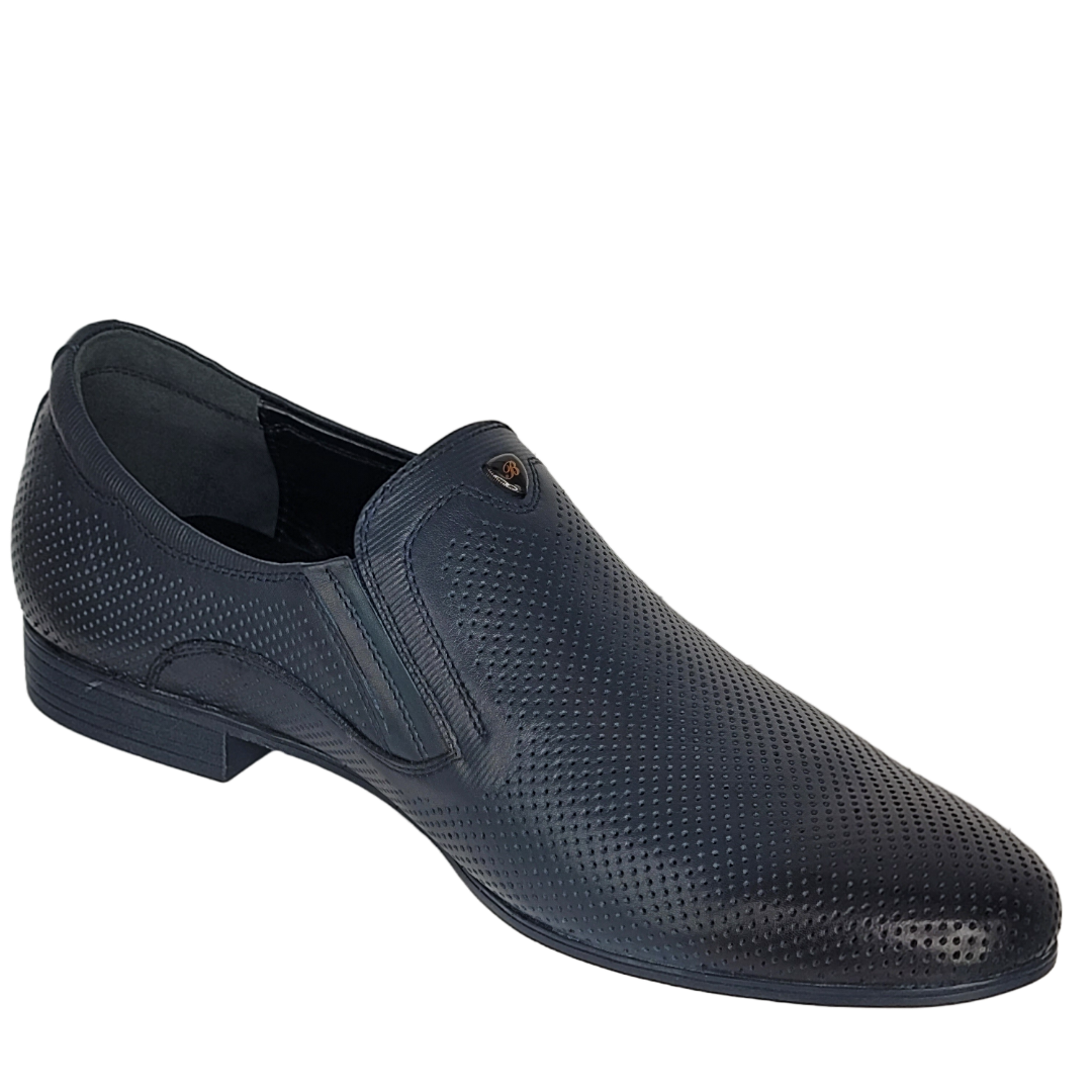 BOND DEEP BLUE | Luxury Nubuck Leather Slip-On – Limited Edition (Midnight Blue & Black)