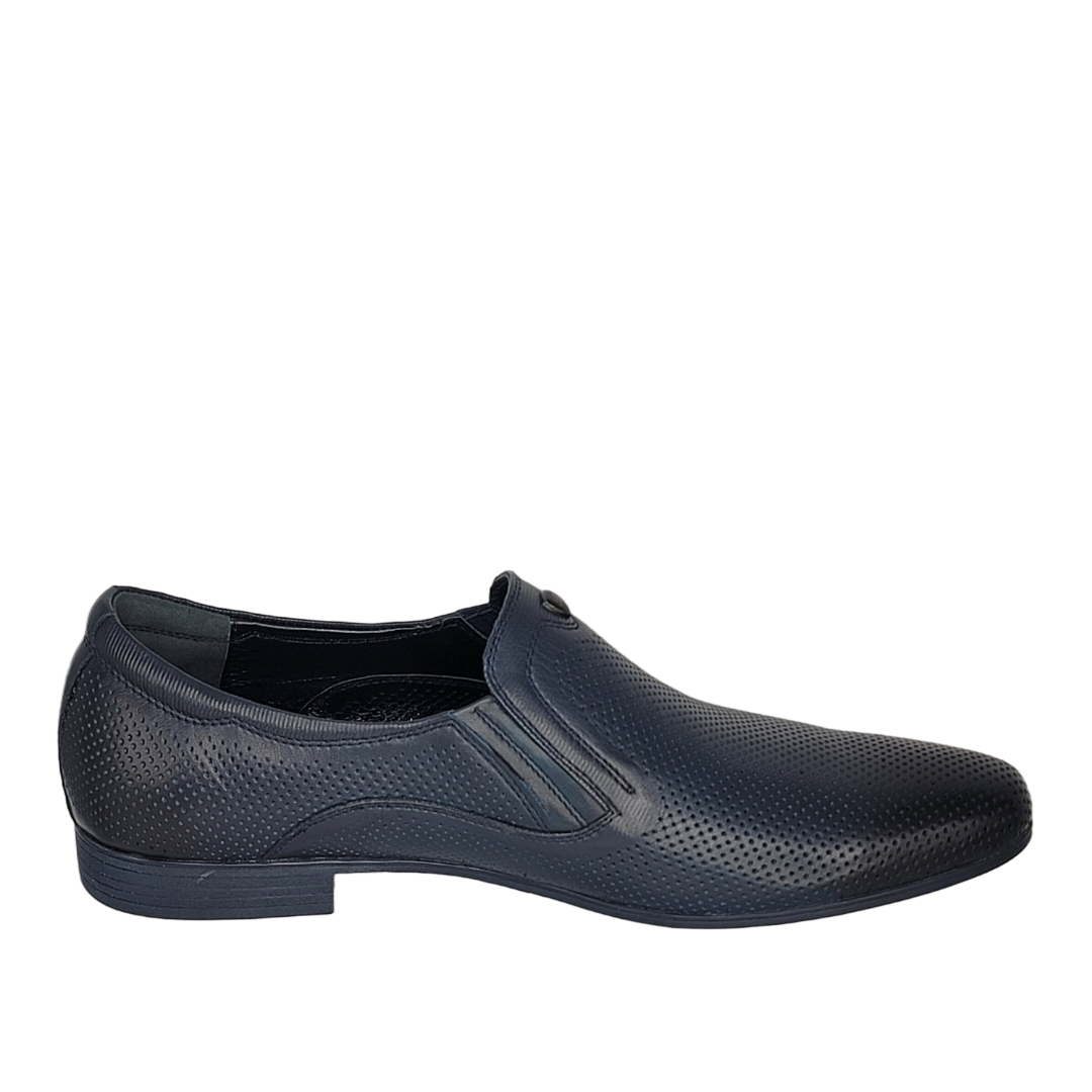 BOND DEEP BLUE | Luxury Nubuck Leather Slip-On – Limited Edition (Midnight Blue & Black)