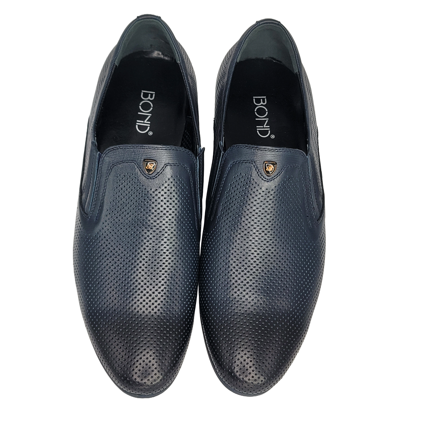 BOND DEEP BLUE | Luxury Nubuck Leather Slip-On – Limited Edition (Midnight Blue & Black)